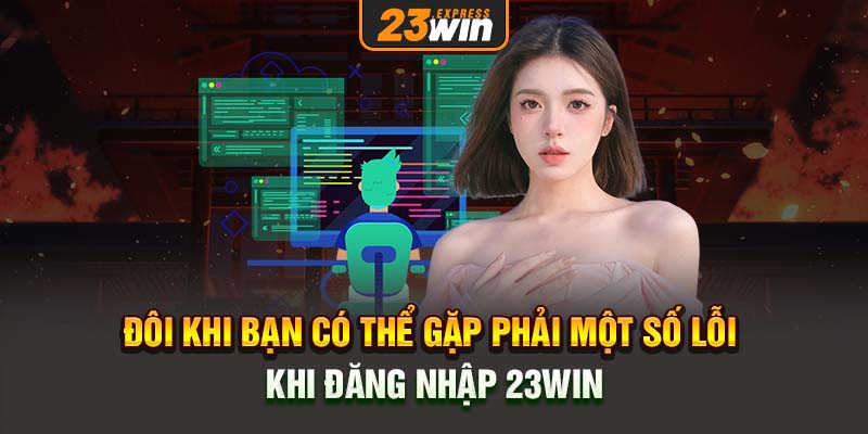 Đôi khi bạn có thể gặp phải một số lỗi khi đăng nhập 23win